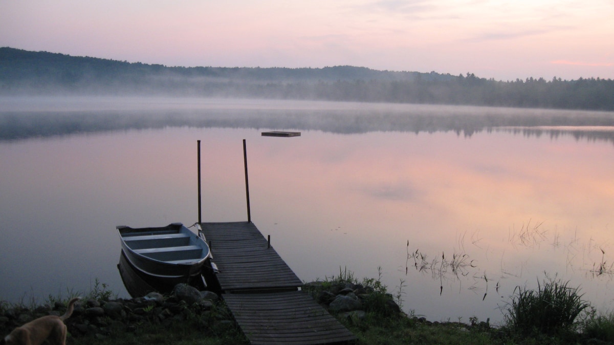 Quiet Retreat; Barker Pond Farm Cabins, LLC: Pine