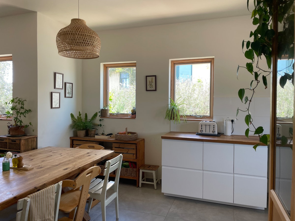 Quiet cottage in the pastoral Galilee hills