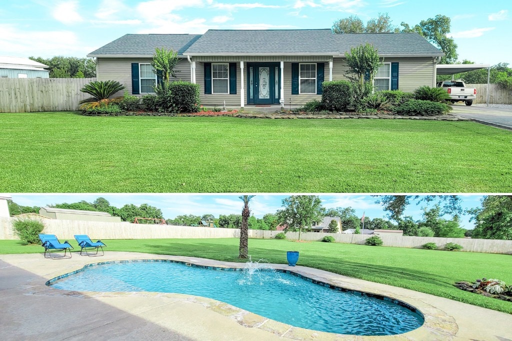 Spacious 3 BR home with private pool in Broussard!