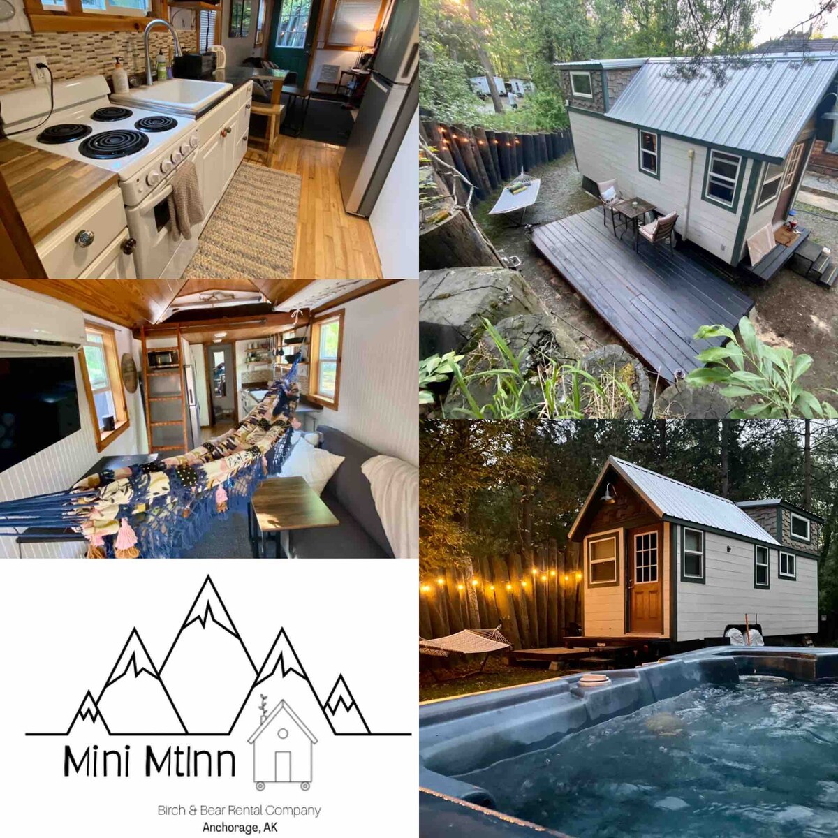 Mini Mt. Inn- Tiny house in S. Anchorage! Hot tub!