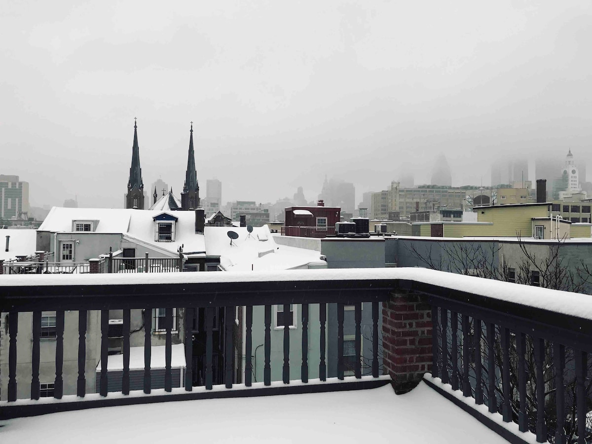 Nico 's Penthouse ，屋顶阳台，靠近市中心