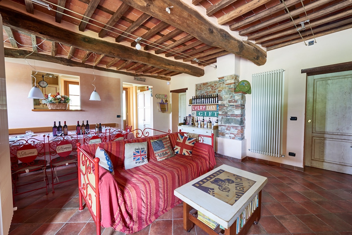 Rustic apartment 3 km from Lucca