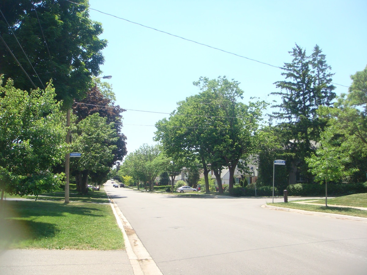 公用地下室的舒适1卧室公寓，位于阿科比科克（ Etobicoke ）