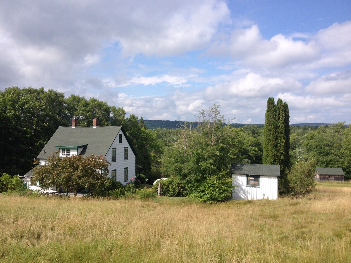 Baddeck Bay附近的绿色庄园