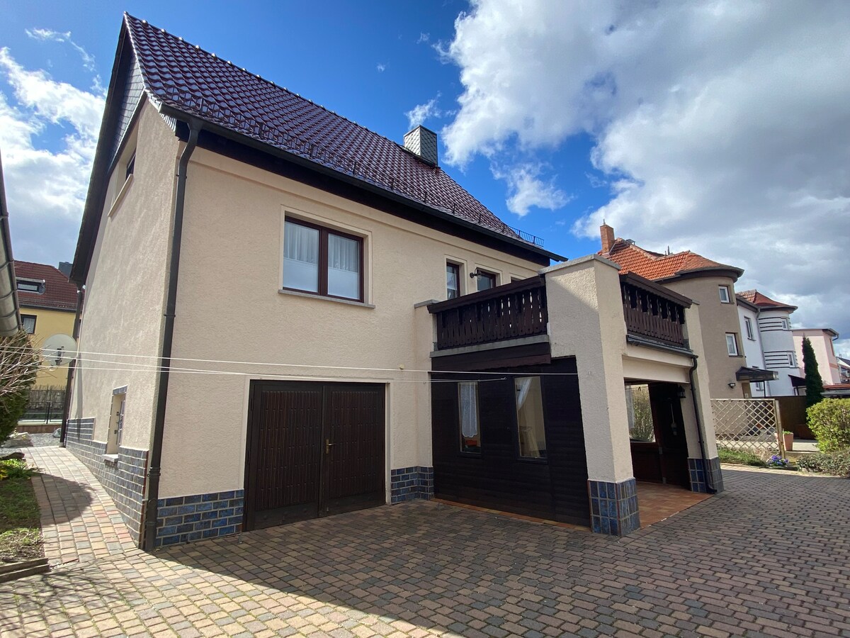 Ferienhaus Gernrode/Harz, Balkon, Grillplatz