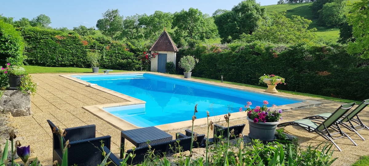 les cyprès piscine privée