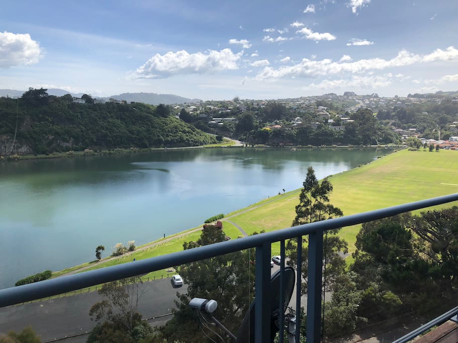 view over andersons bay inlet and park, popular with kayakers