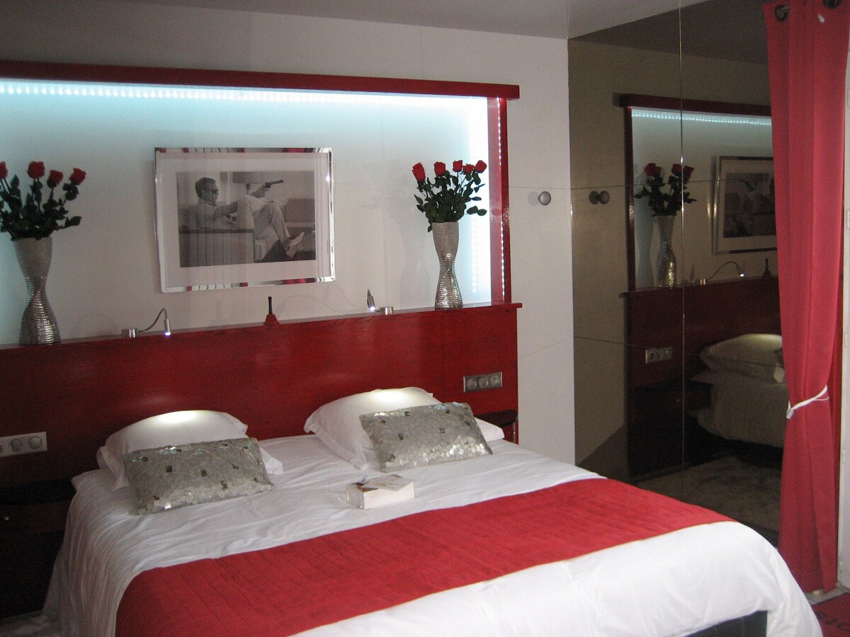 卧室4 * ，私人双人巴尔内奥，露台海景