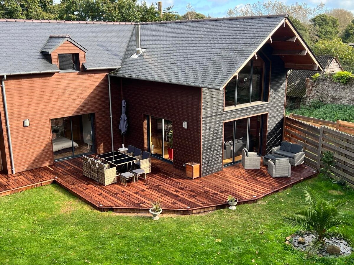 Charmante maison bois neuve à 5min des plages