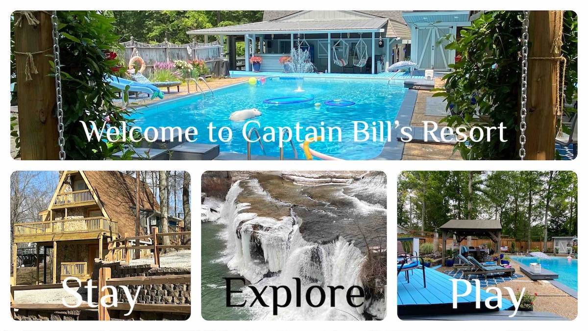 Captain Bill’s Lake House/seasonal swimming pool