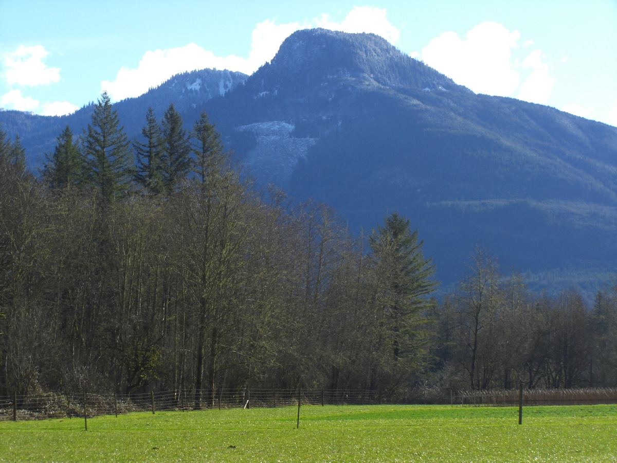 Farmstead Yurt in the Cascades