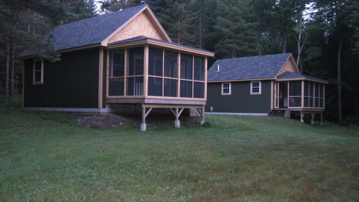 Quiet Retreat; Barker Pond Farm Cabins, LLC: Pine