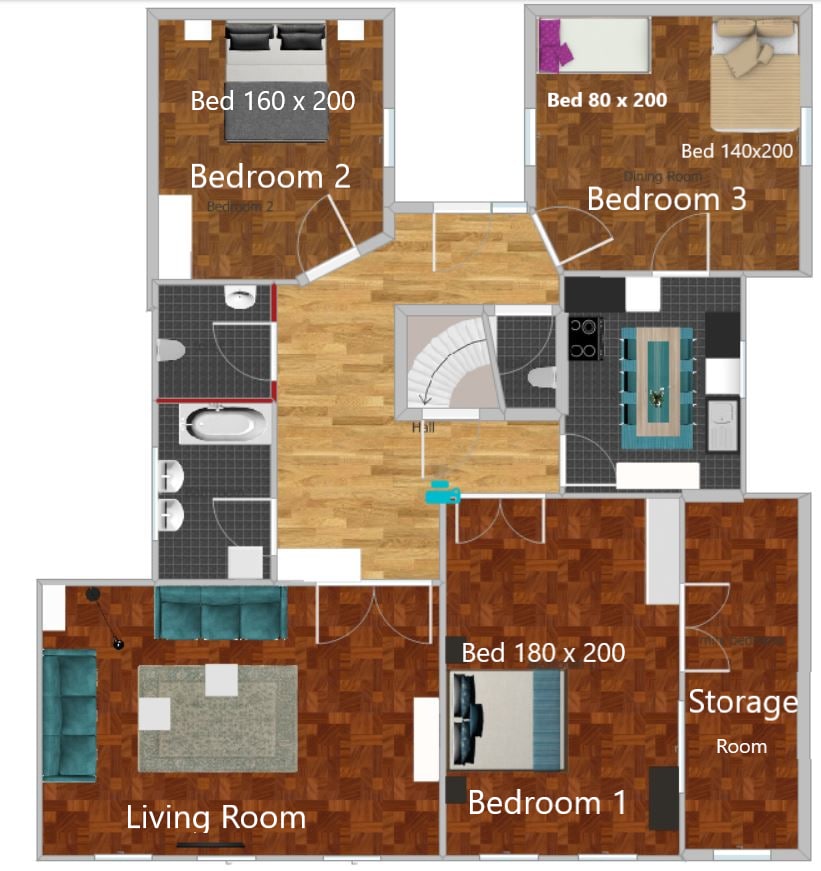 中心- 1754复古160平方米公寓2