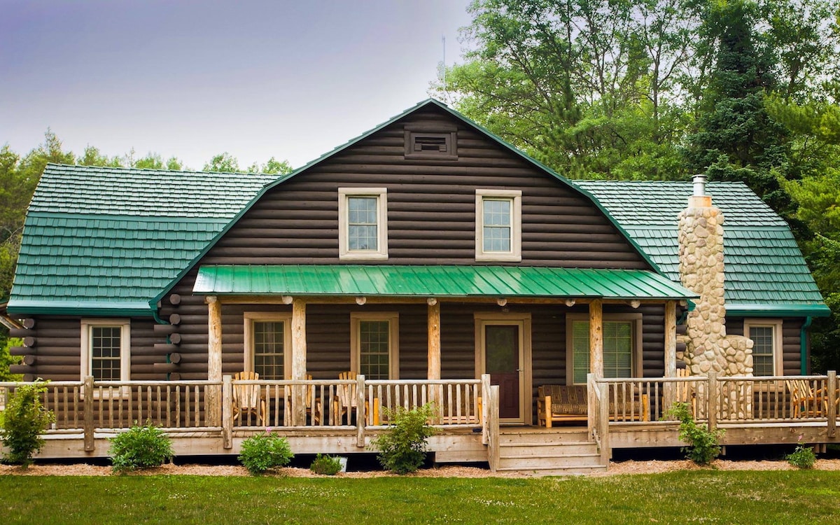 The Big Cabin on the Au Sable at Mc Masters