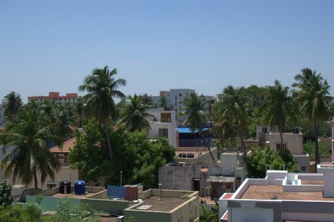 我们的3卧室公寓设有空调卧室。Madurai。