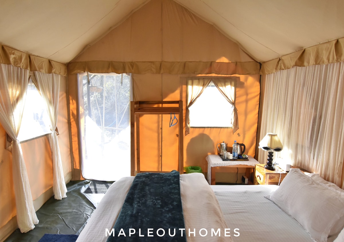 Jungle Safari Luxury Tent | Riverside | Bonfire