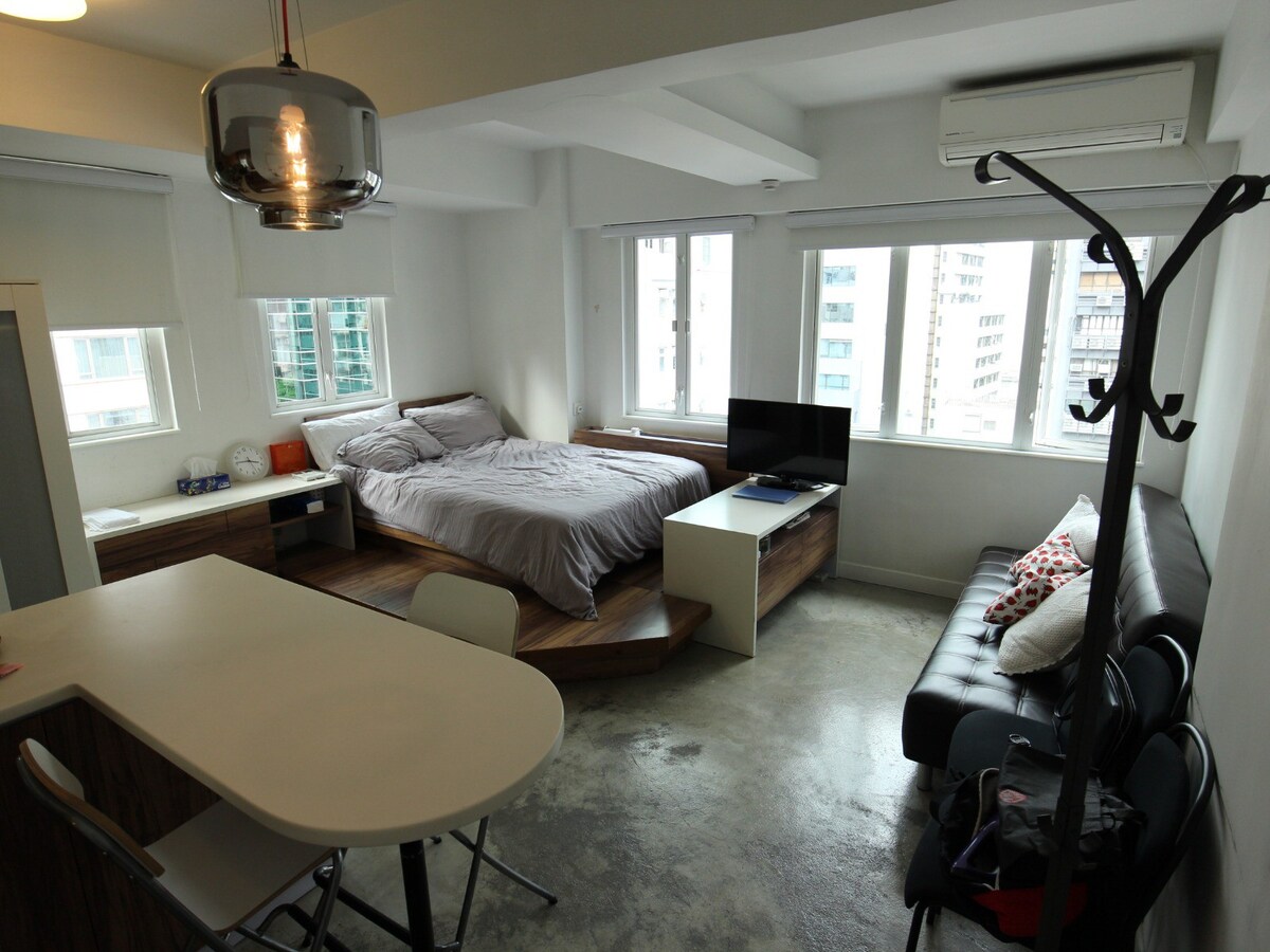 位于香港市中心的新舒适现代单间公寓