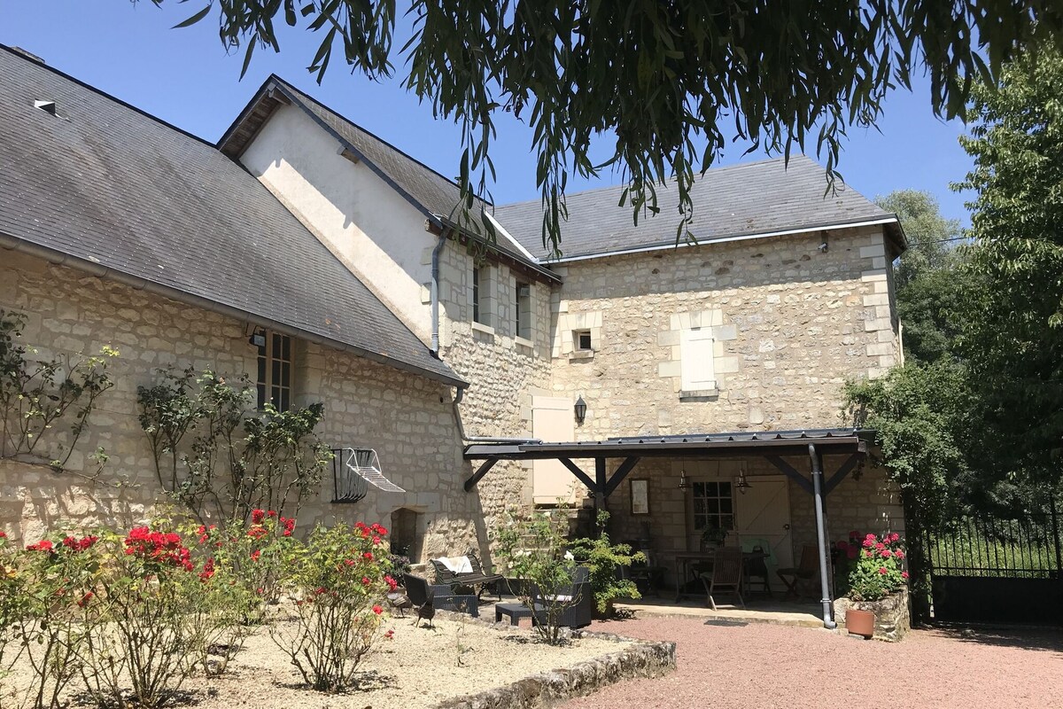 Former customs house with private pool