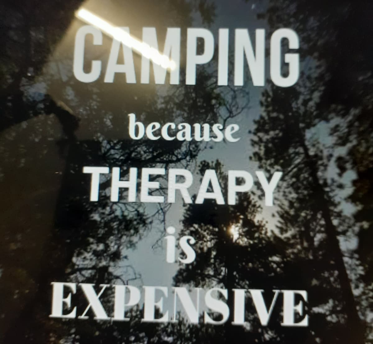在不同的区域露营：在自己的帐篷中