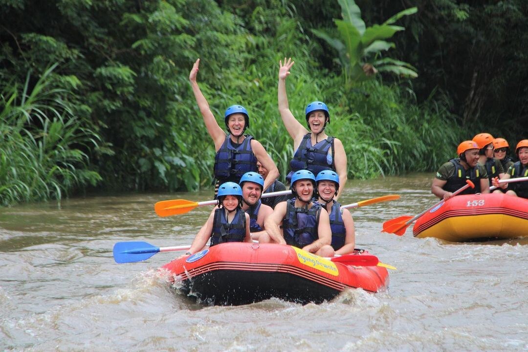 Bali rafting Ayung river side adventure trip bali