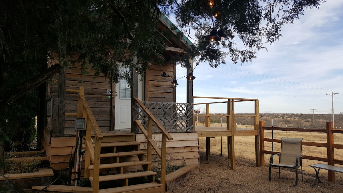 The Coyote Tiny Cabin at Palo Duro Canyon