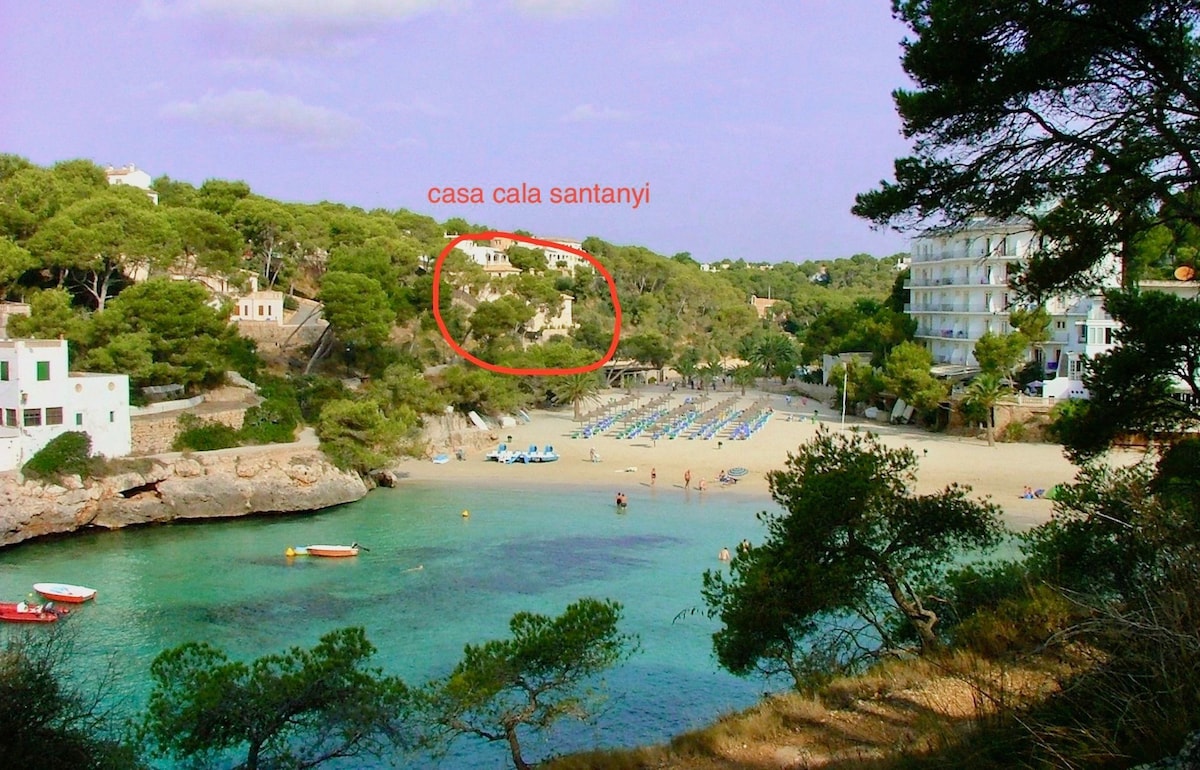 CASA CALA SANTAYI ，可直达私人海滩