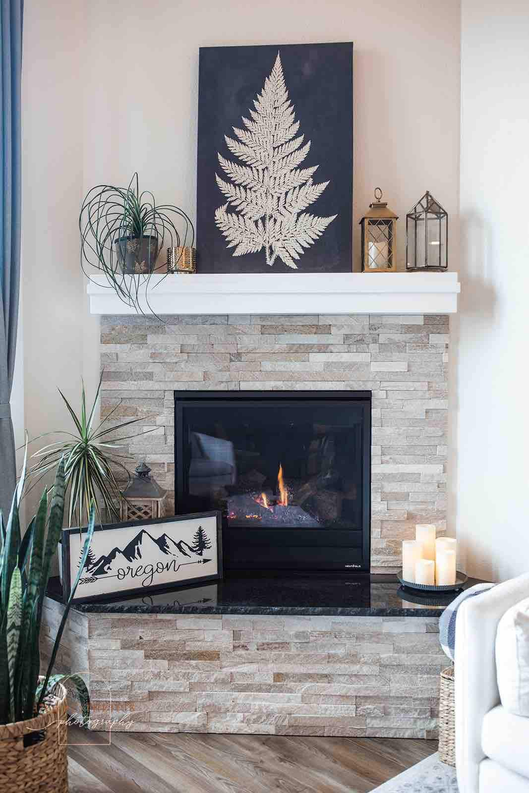 PNW inspired, indoor fireplace, covered patio