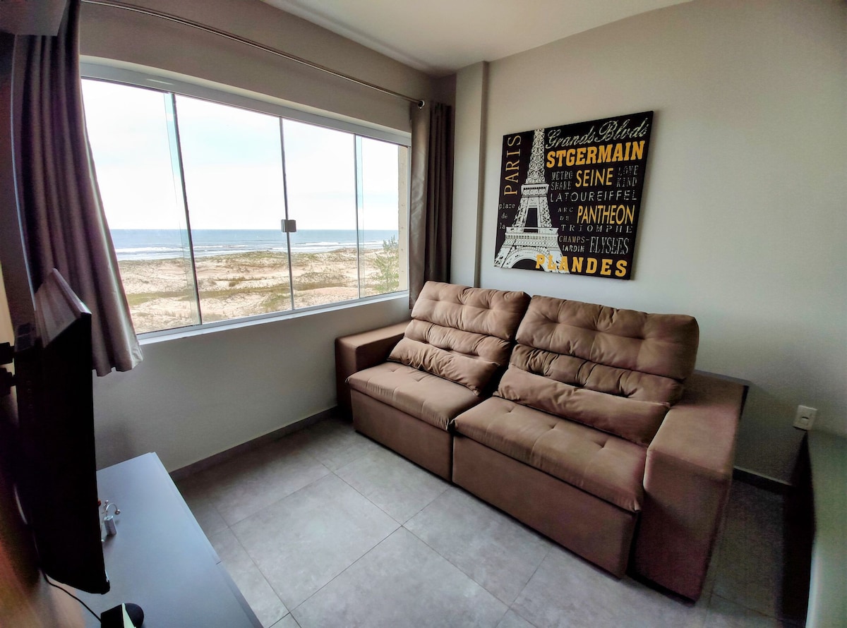 Apartamento 33 na praia, incrível vista para o mar