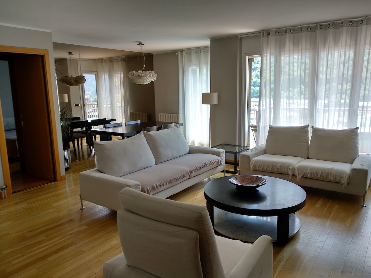 阳光明媚的公寓，位于安道尔拉维拉（ Andorra la Vella ）市中心