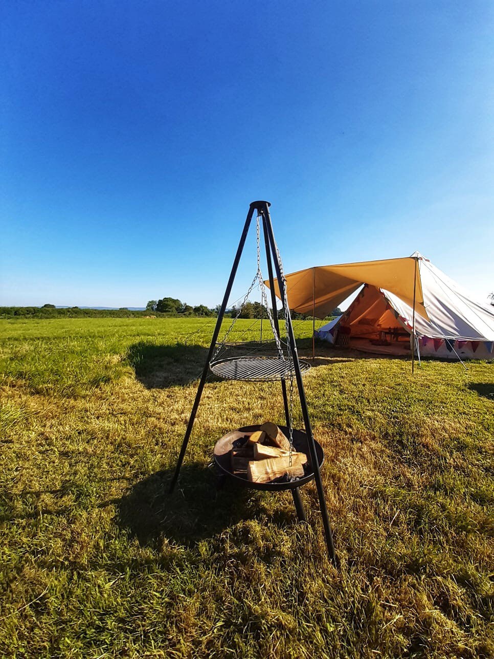 Lovely Bell Tent for 4 at Alpaca Farm