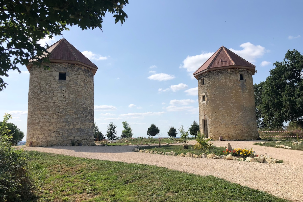 Gites aux Moulins de Sainte Marie - vue imprenable