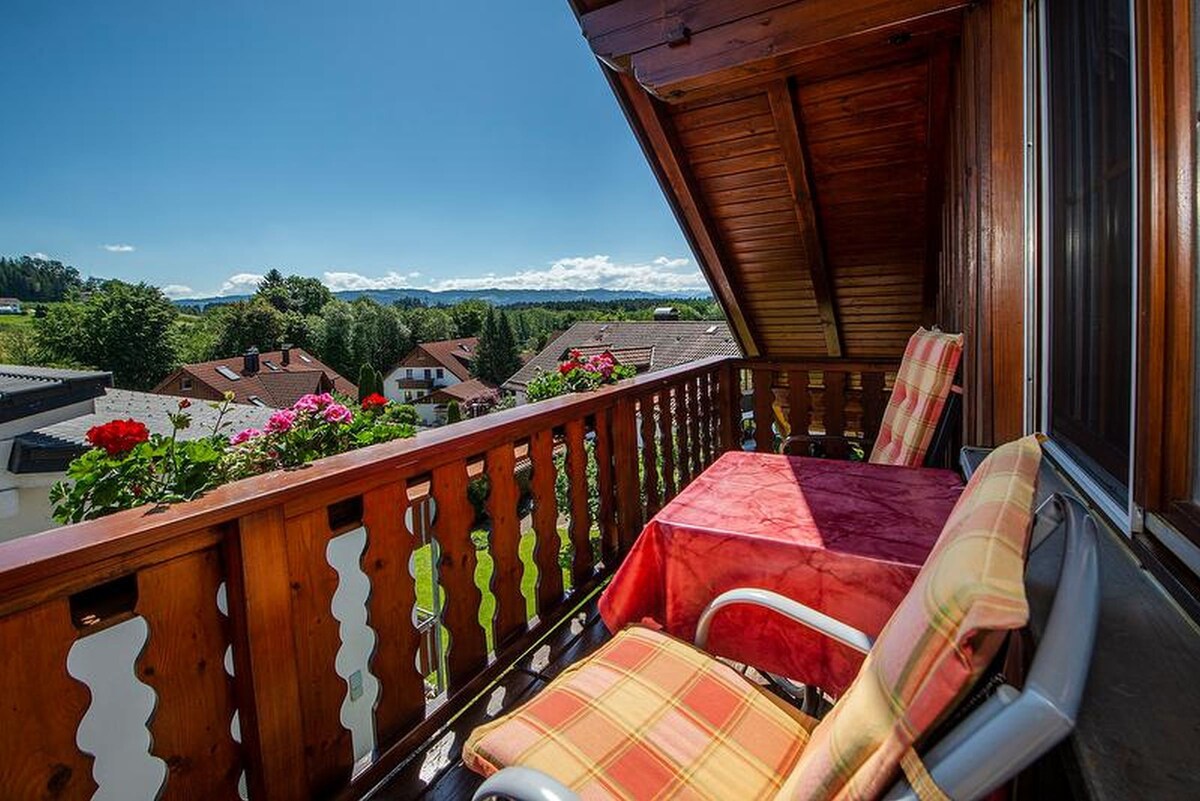 Ferienwohnungen mit Alpensicht, (Lindau am Bodensee), Ferienwohnung 2, 42qm, 1 Schlafzimmer, 1 Wohn-/Schlafzimmer, Balkon, max. 3 Personen