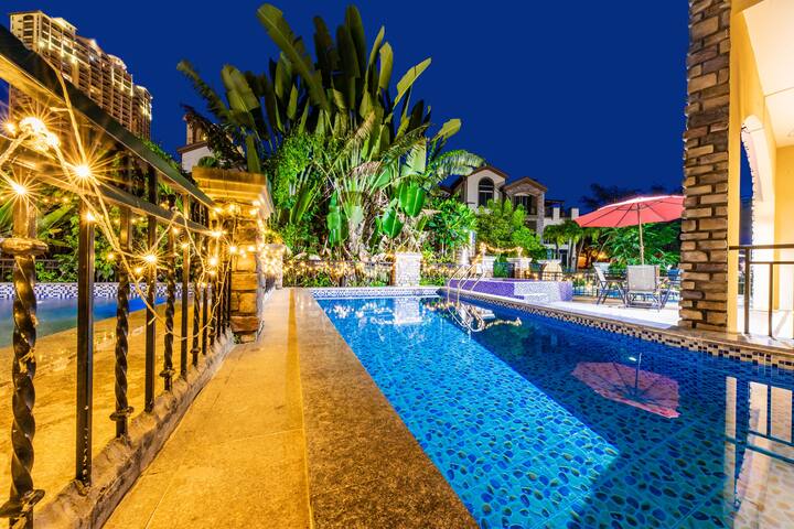 巽寮湾富力湾·8房14床双拼温泉泳池别墅