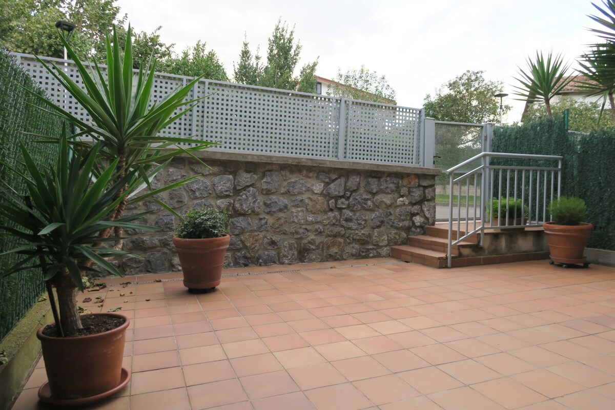 Garden and mountain range view terraced house