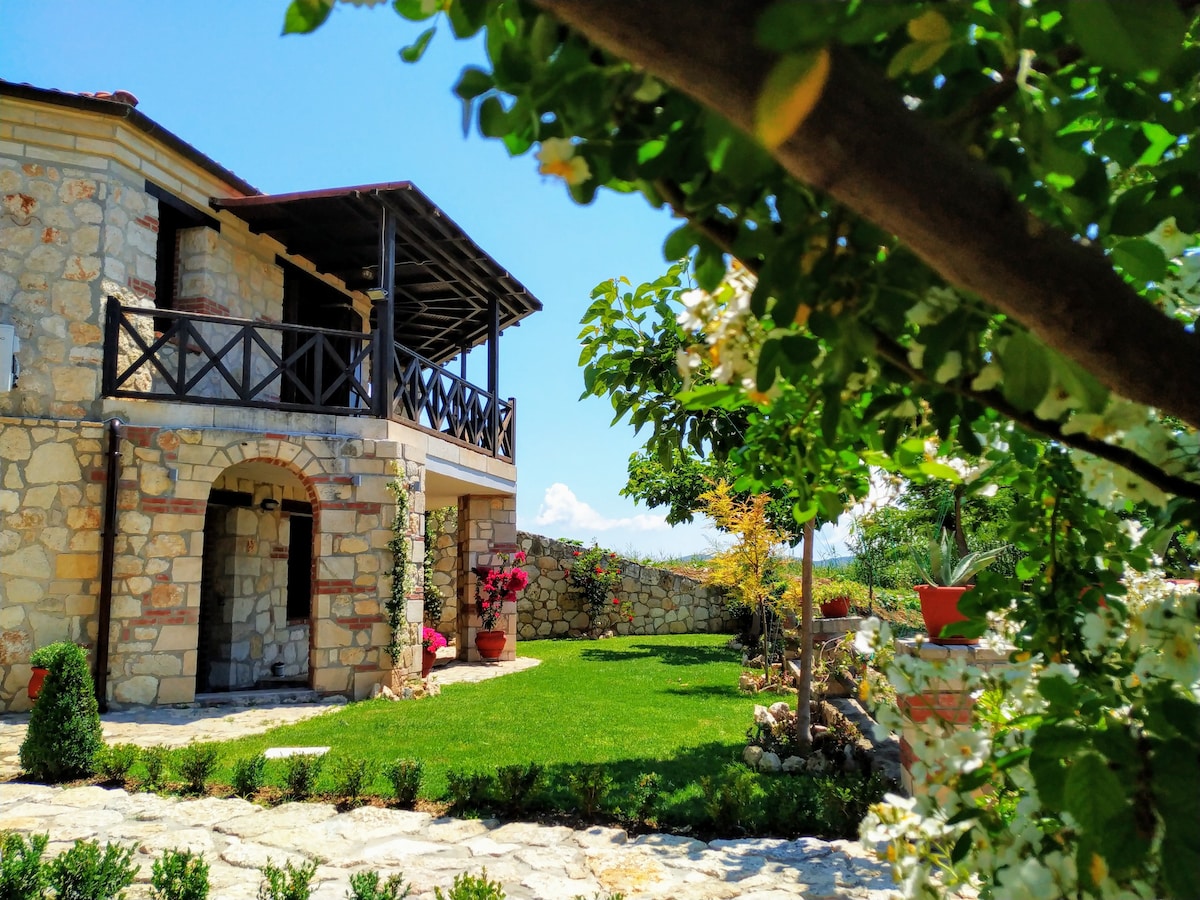 A Beautiful Traditional Stone Villa in Chalkidiki