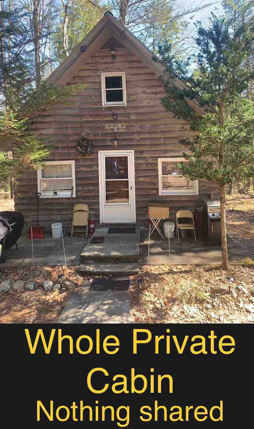 Available Private rustic cabin on 40 acres.