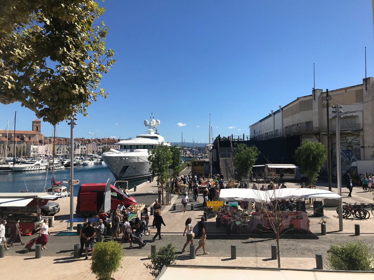 Studio Vieux Port La Ciotat vue port & Mer Parking