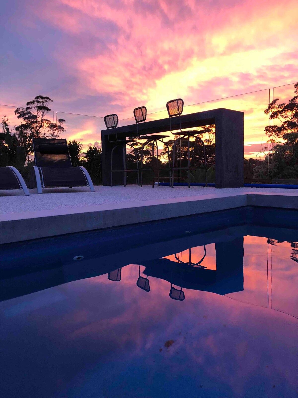 Merimbula私人度假村-太阳能加热环形泳池