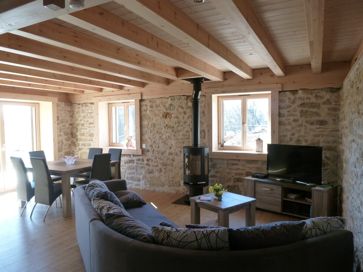 Chalet avec espace sauna/jacuzzi