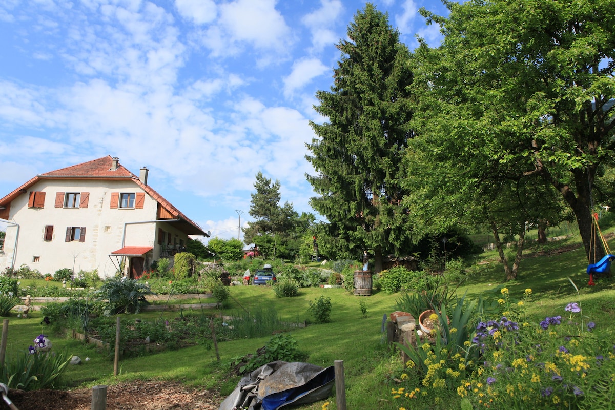 Massif Bauges农场的小别墅，安静，大自然