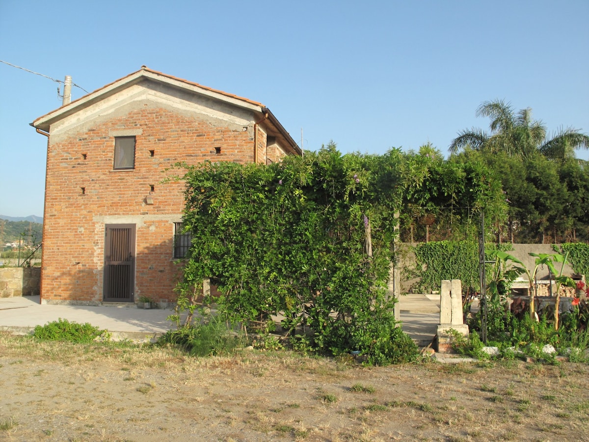 米拉佐附近西西里花园中的可爱农舍