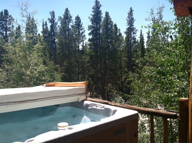 令人惊叹的Mtn Log小木屋，带热水浴缸！ ！僻静，安静！