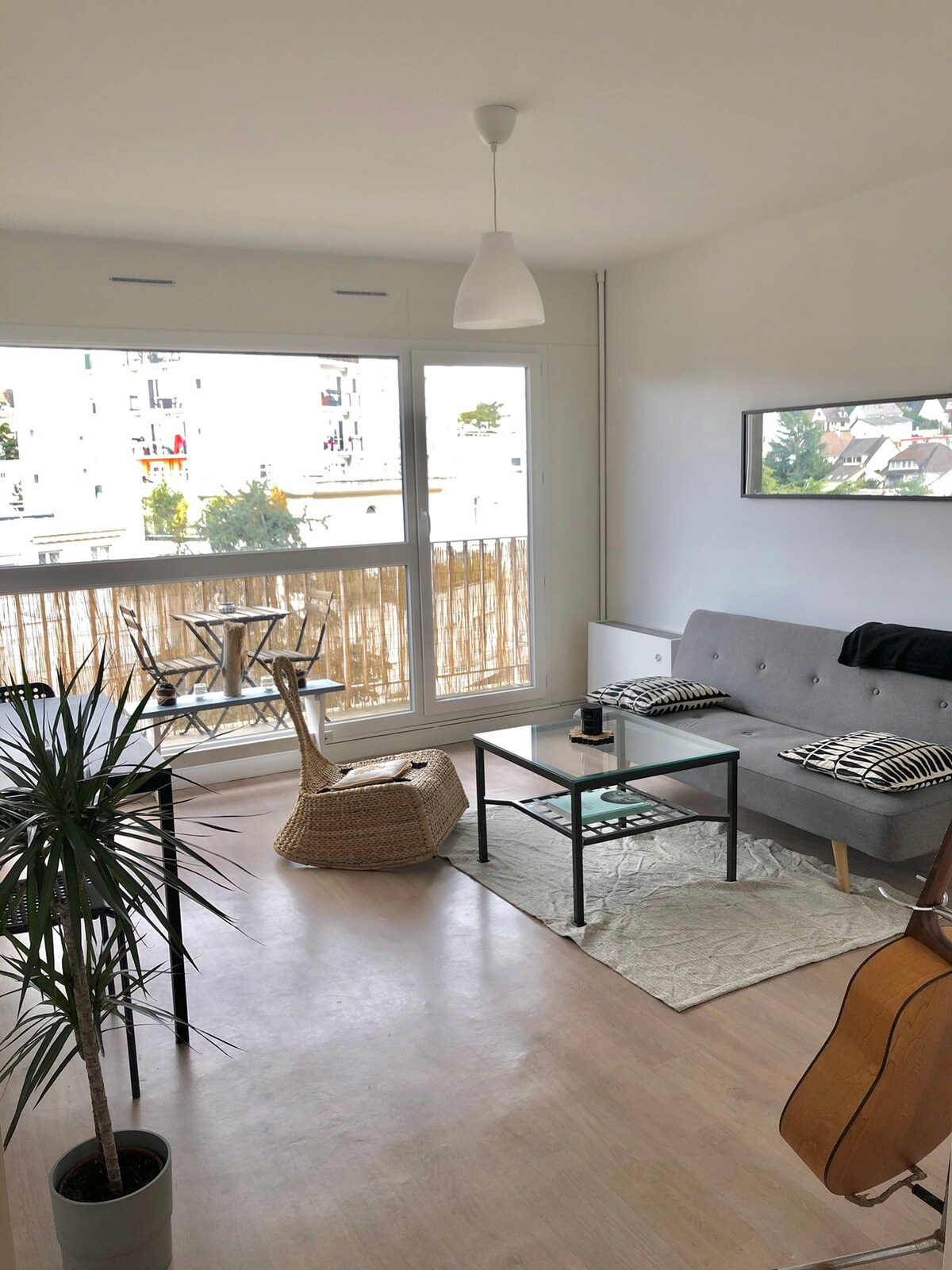 舒适的公寓，景观和家具齐全的阳台（ 45平方米）