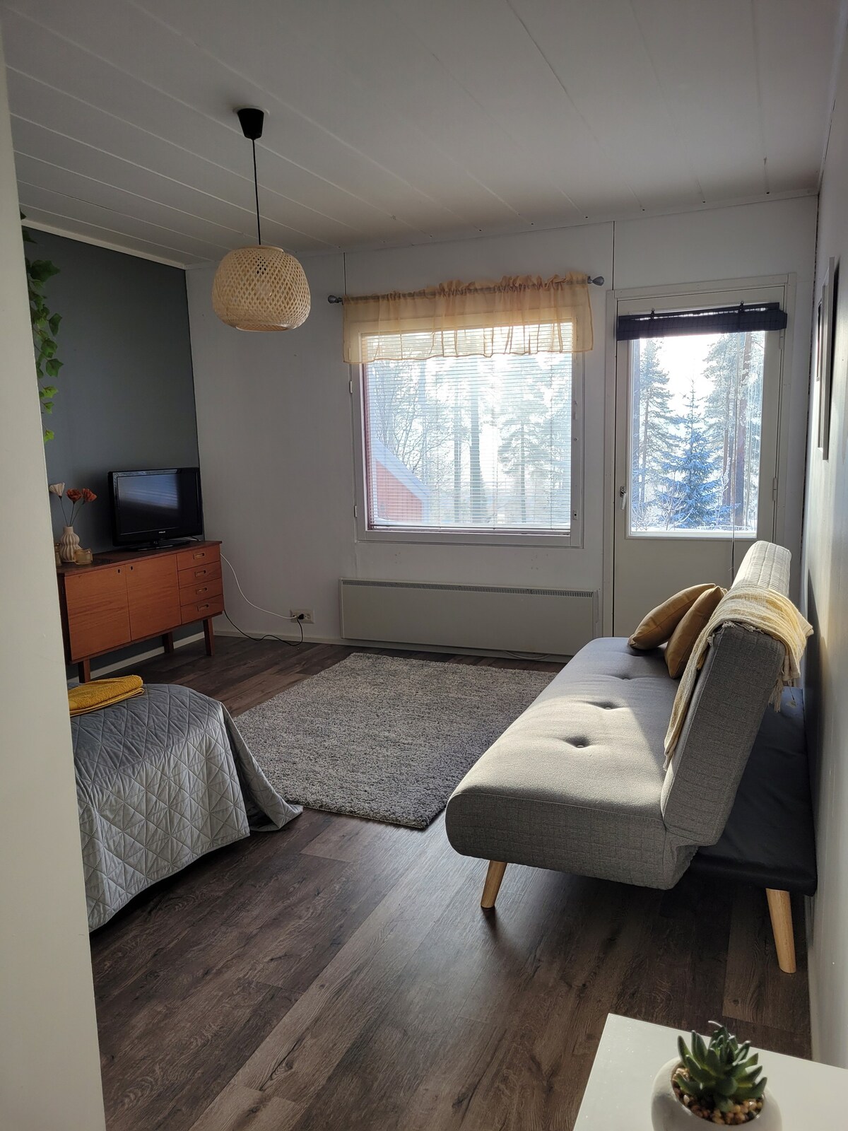 Yksiö, jossa sauna ja terassi Oulujärvelle