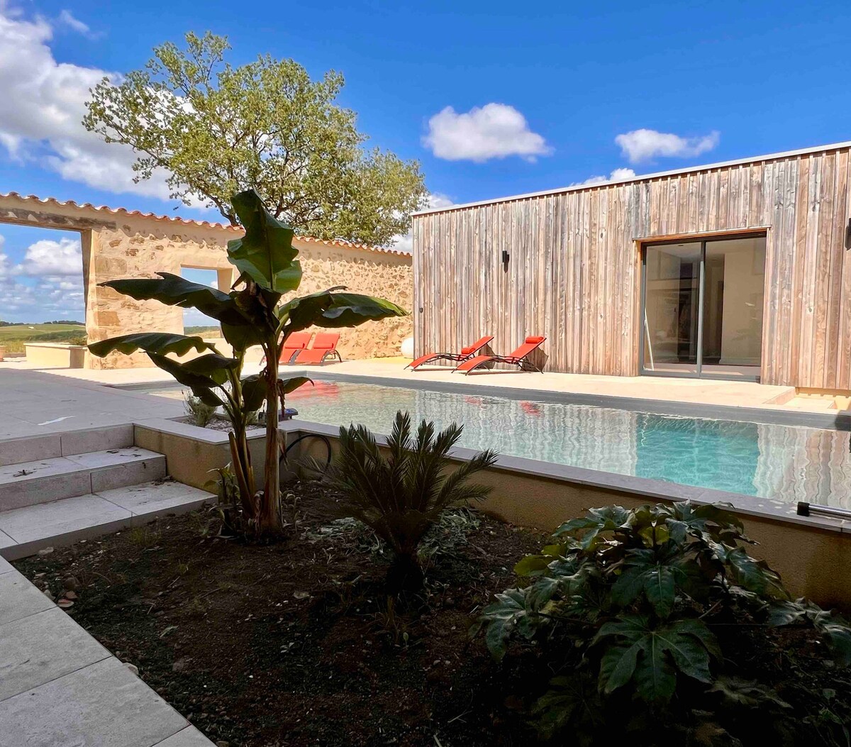 Gîte Le Biau 5 étoiles piscine campagne Gers