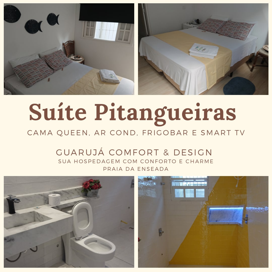 Pitangueiras套房- Guarujá -舒适&设计