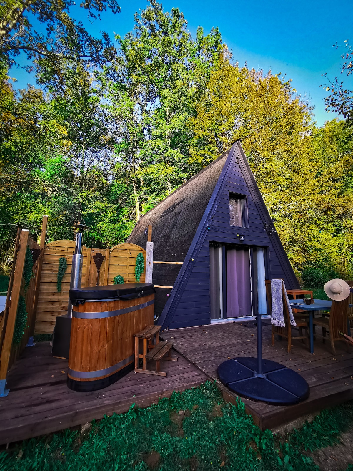 Cabane du pêcheur avec bain norvégien