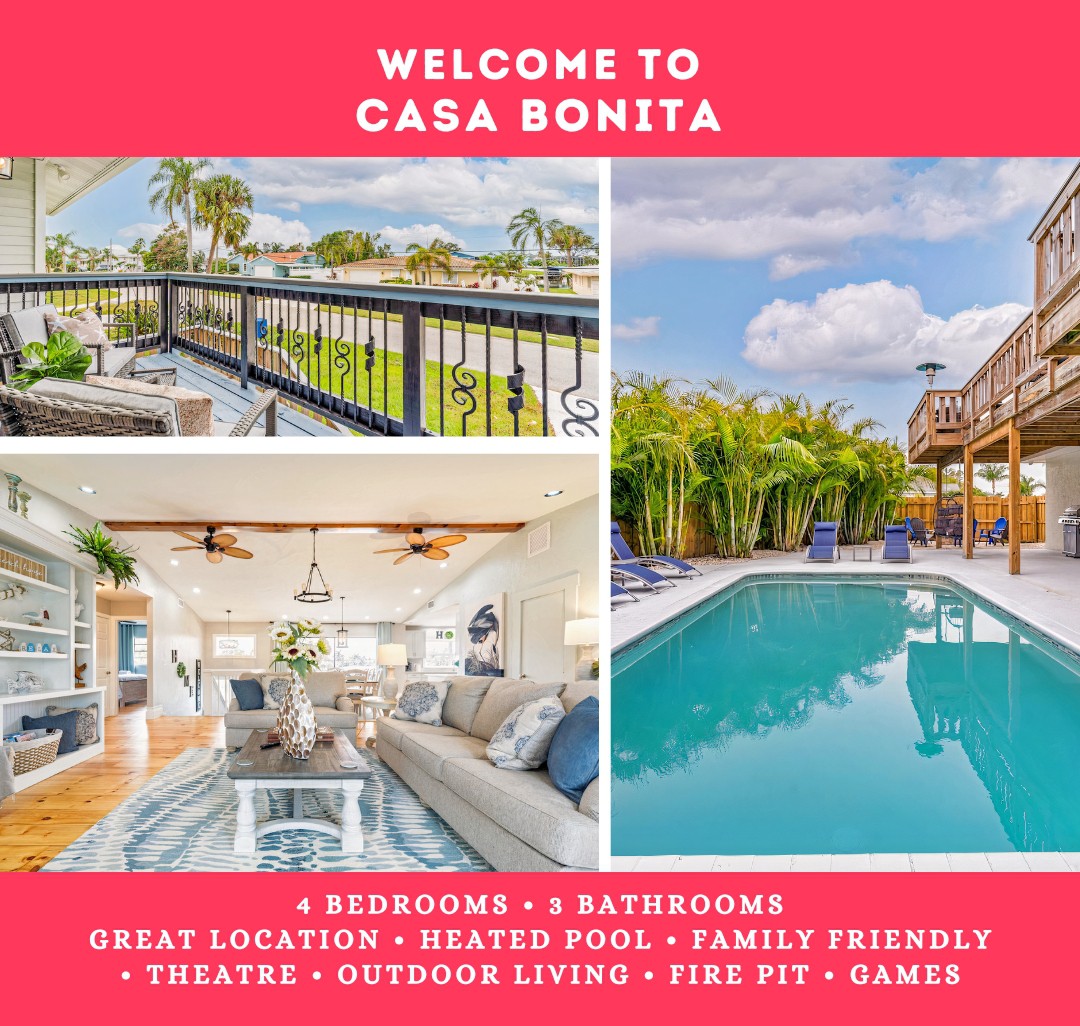 Charming Home Near Anna Maria Beach|Pool +Games