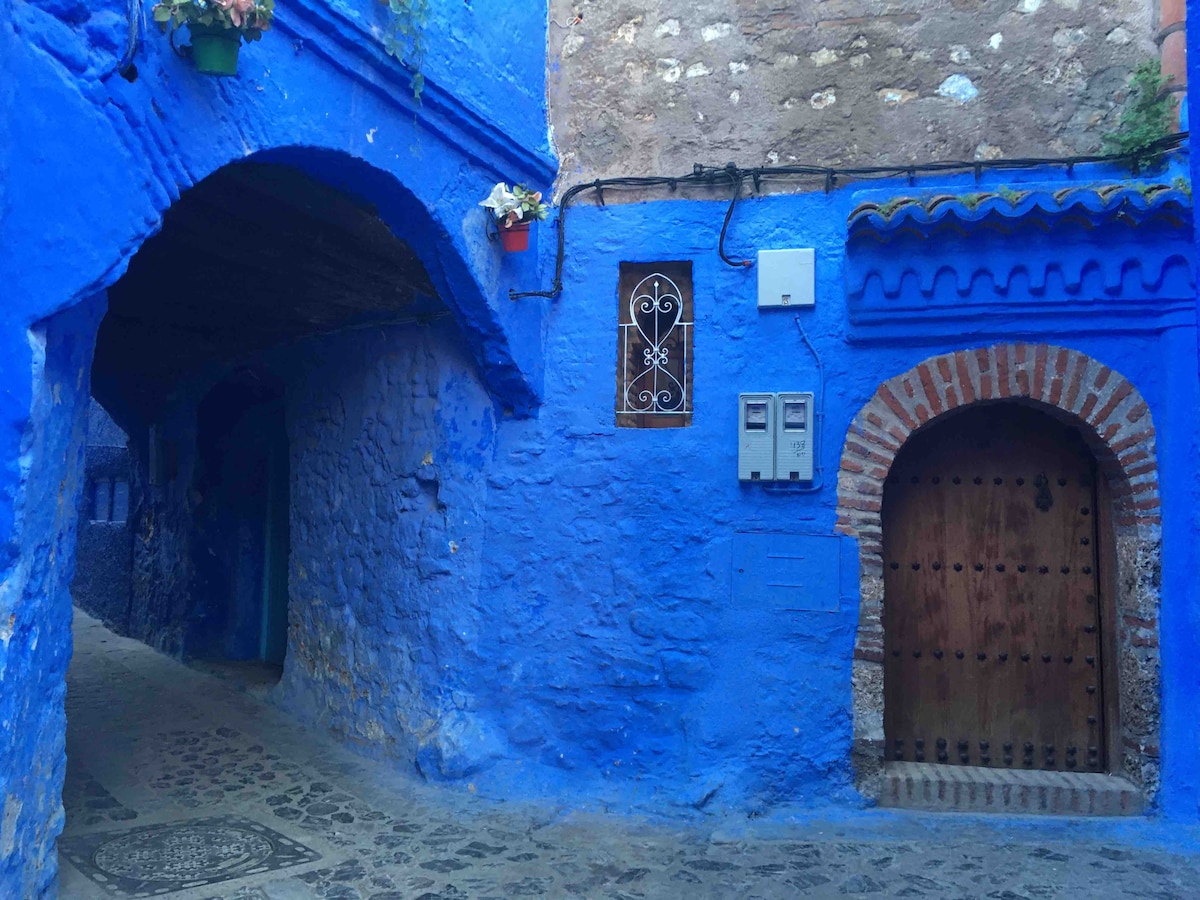 Chaouen Medina市中心的单间公寓