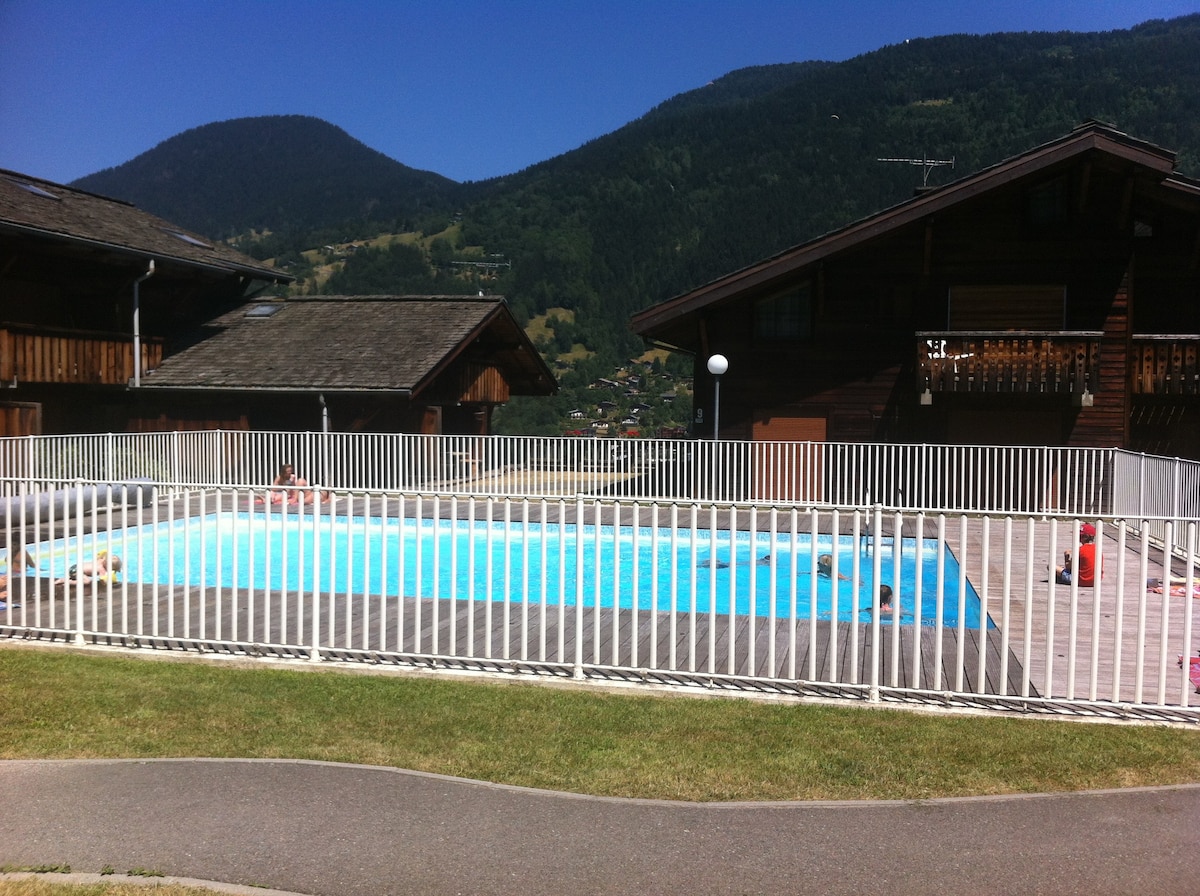 Appartement (60m2), vue Mt-Blanc à St-Gervais.